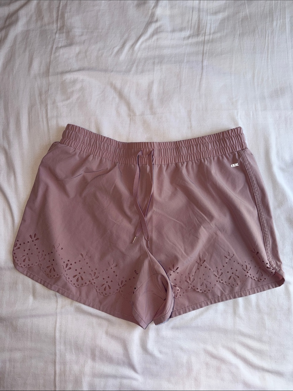 RBX Dusty Rose Athletic Shorts with Elastic Waistband